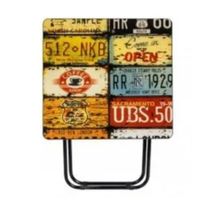 MESA PLEGABLE VINTAGE CUADRADA 70 X 60 X 60 CM