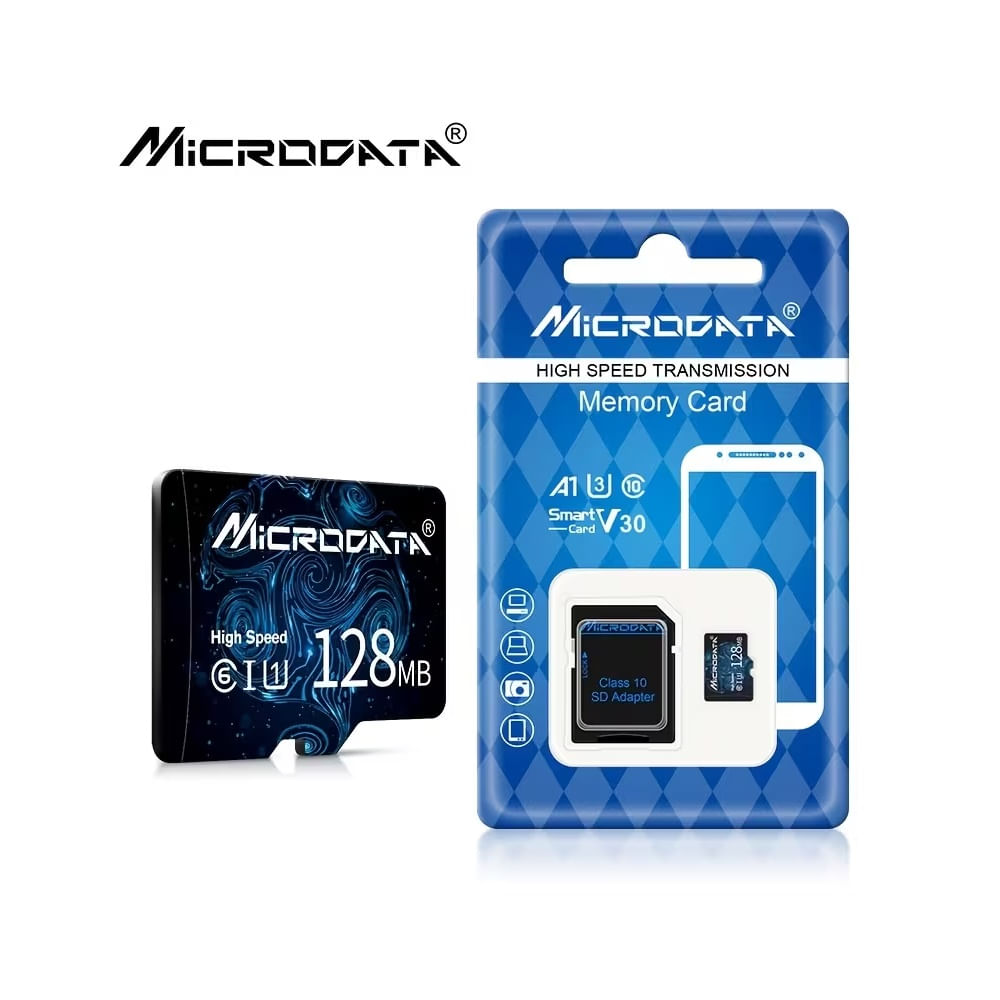 Tarjeta De Memoria Microdata Micro Sd 128 Gb Clase 10 Con Adaptador Sd