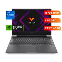 Laptop Gamer Victus by HP 15-fa2012la, Intel Core i7, 16 GB RAM, NVIDIA GeForce RTX 4050, 1 TB SSD, 15.6"" FHD 144 Hz, Windows 11 Home