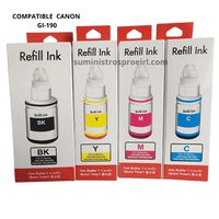 Juego de Tinta para CANON GI-190 compatible