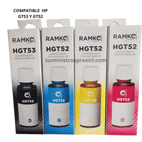 Juego de Tinta HP GT53 GT52 Compatible