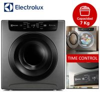 Secadora 7kg Gris Premium Care con Time Control EDEJ07D2JSYG