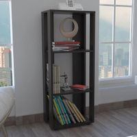 Librero Estante Angelina 3 repisas Negro | Masiva Home