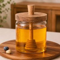 Frasco para Miel 400 ml con Tapa de Madera  5750001