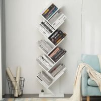 Librero Estante Amelia 9 Repisas Blanco | Masiva Home