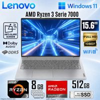 Laptop Lenovo V15 G4 AMN AMD Ryzen 3 7320U 8GB RAM 512GB SSD 15.6 FHD 82YU017LLM