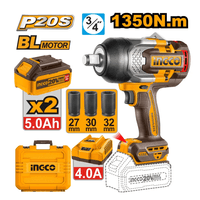 Llave de impacto CIWLI20135 Brushless 20 V 1350N.M  incluye 2 baterias 5.0AH