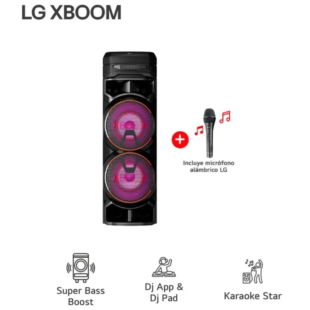Torre de sonido LG XBOOM RNC9 Multi-Bluetooth Karaoke Star