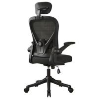 Silla Ergonómica con Reposacabeza Integrado Negro