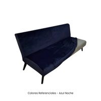 Funda de Futón en tela de terciopelo nacional - Azul Noche
