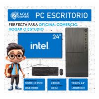 Computadora PC Intel Core i3 2DA GEN RAM 8GB SSD 500GB Monitor 22 FHD