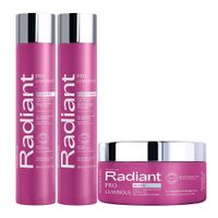Radiant Keratin Pro Luminous Shampoo Acondicionador y Mascarilla 300ml