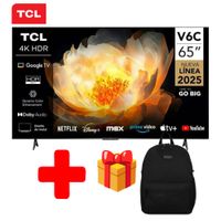 TELEVISOR TCL LED 65' UHD 4K SMART TV 65V6C MAS REGALO MOCHILA