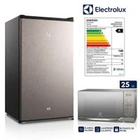 Combo Frigobar Premium 90LGris ERD090G2HWG - Horno Microondas 25 Litros EMDO25S2GSRUG