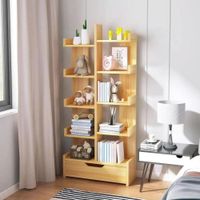 Estante Librero Hwajin 10 repisas Marrón | Masiva Home