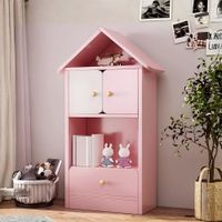 Estante de Niños Ginta 4 repisas y Rosa | Masiva Home