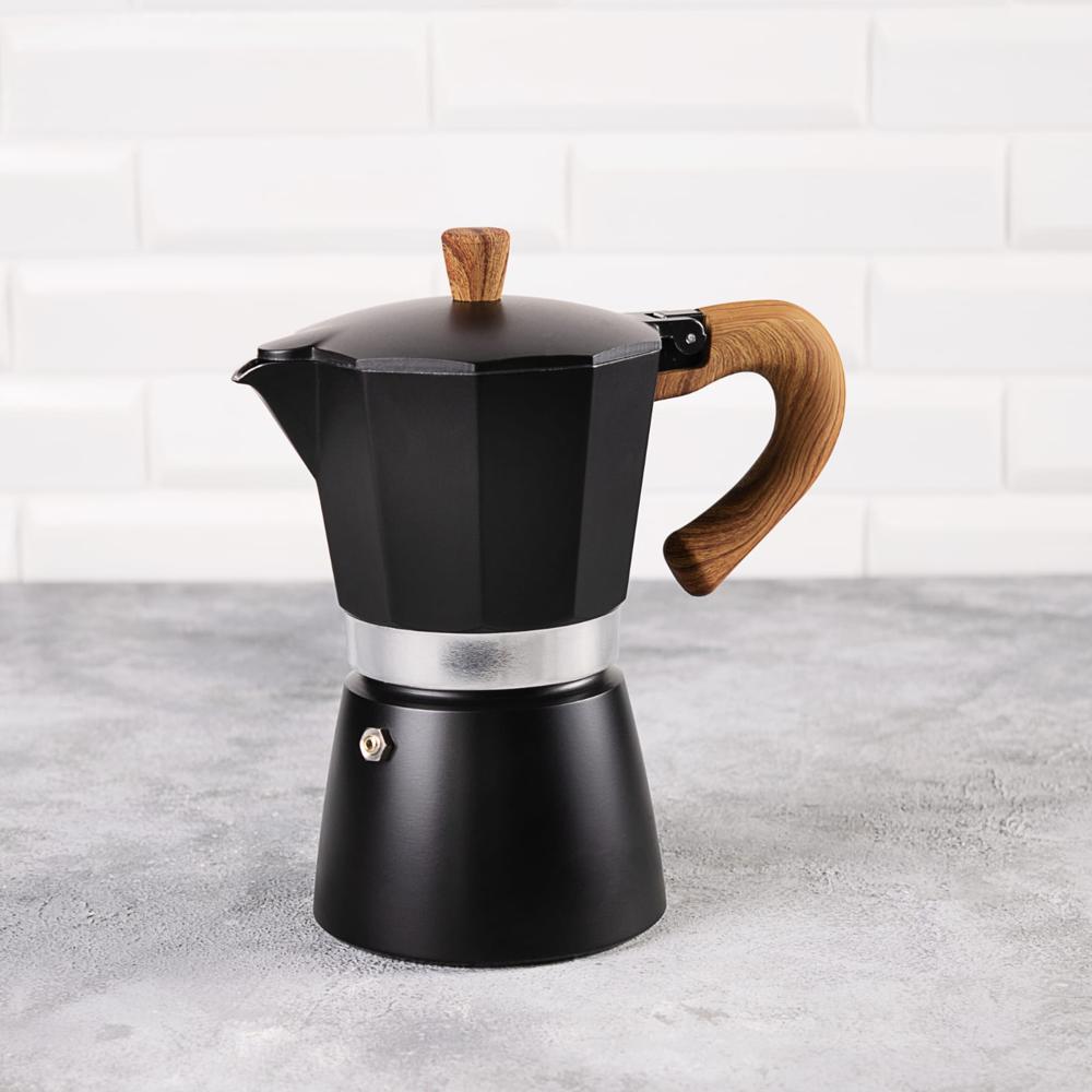 Cafetera Moka Negra 6TZ