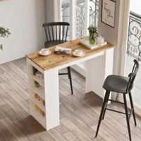 Mesa Barra Desayunador Nórdica Tatiana Blanco y Duna R&R muebles