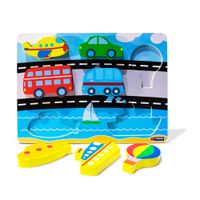 Rompecabezas de Encaje Transporte Alto Relieve VINIFAN 7 Piezas