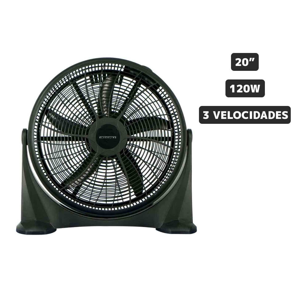 Ventilador de Caja BLACKLINE 20"" BO-2011-120 5 Aspas
