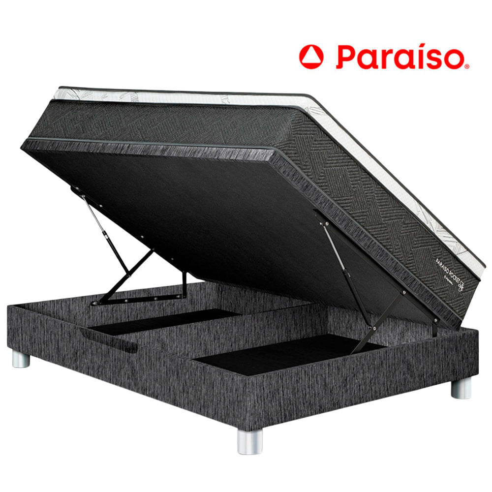 Cama Boxet PARAISO Pocket Star 2 Plazas Charcoal