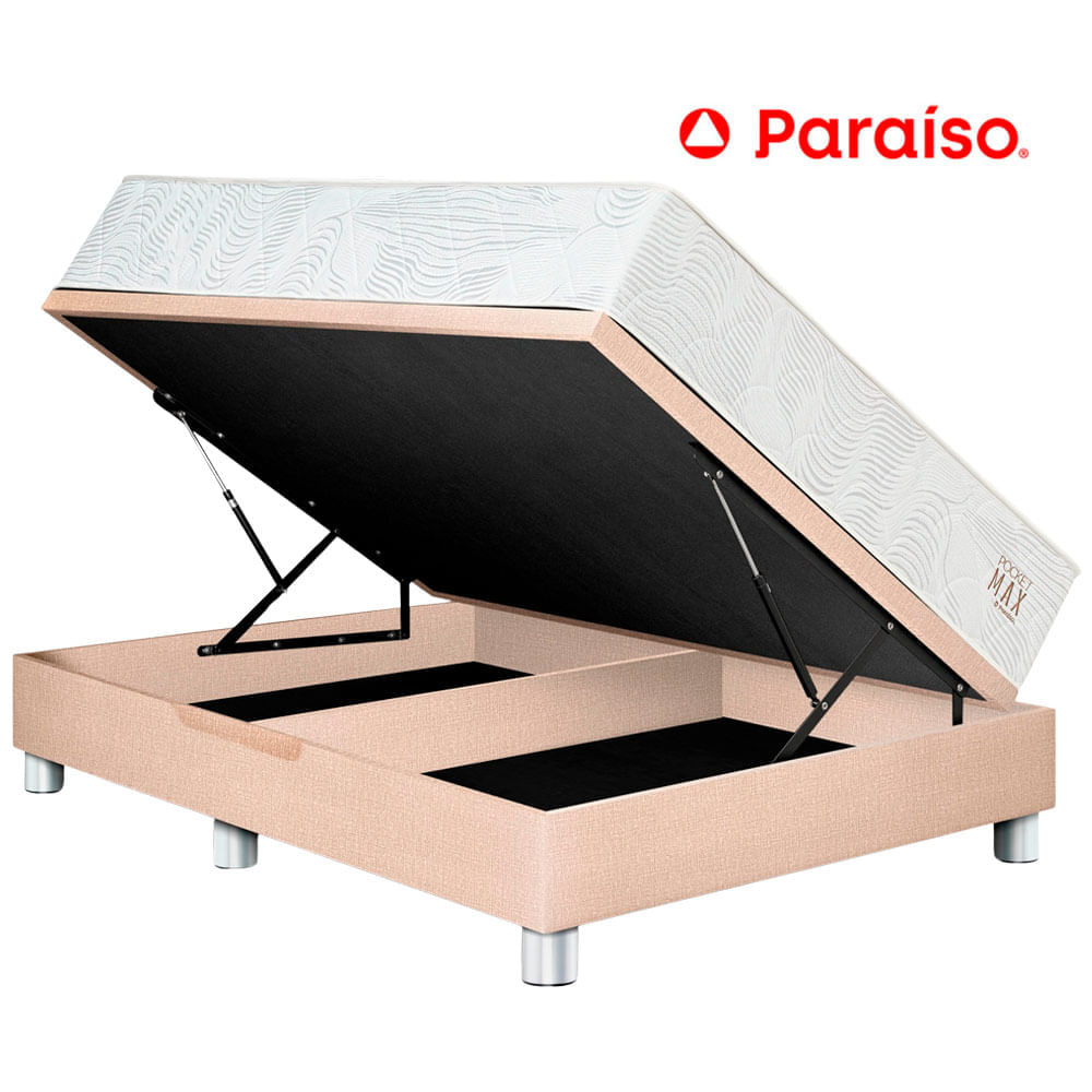 Cama Boxet PARAISO Pocket Max Queen Champagne