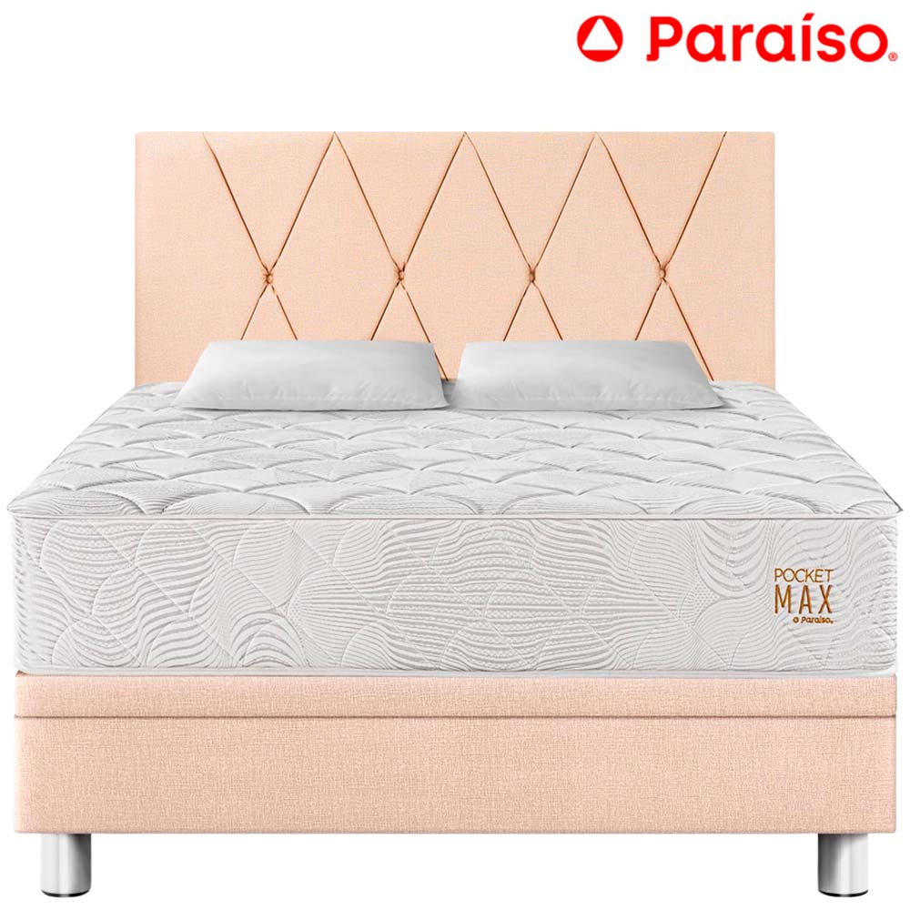 Dormitorio Boxet PARAISO Pocket Max Queen Champagne