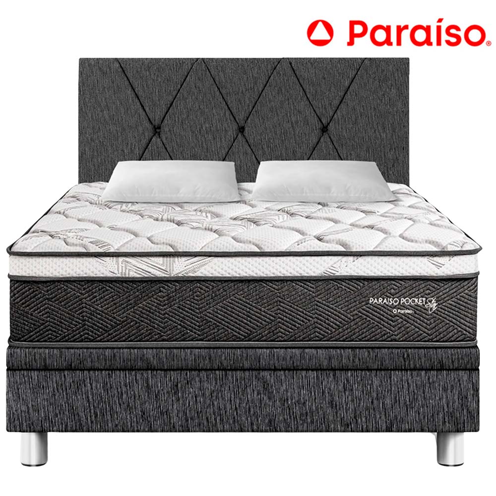 Dormitorio Boxet PARAISO Pocket Star 2 Plazas Charcoal