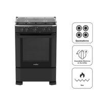 Cocina a Gas MABE 4 Quemadores CMP6010FN0 Negro