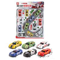 Set de coches metálicos x12 HUAYUAN 123-14