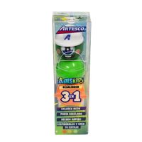 Resaltador Colores Neón 3 en 1 ARTESCO Diseño Arteskito