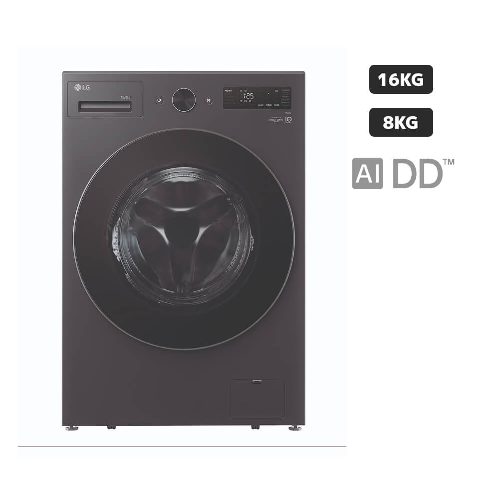 Lavaseca LG Carga Frontal 16Kg/8kg WD16EGNTS6P Grafito