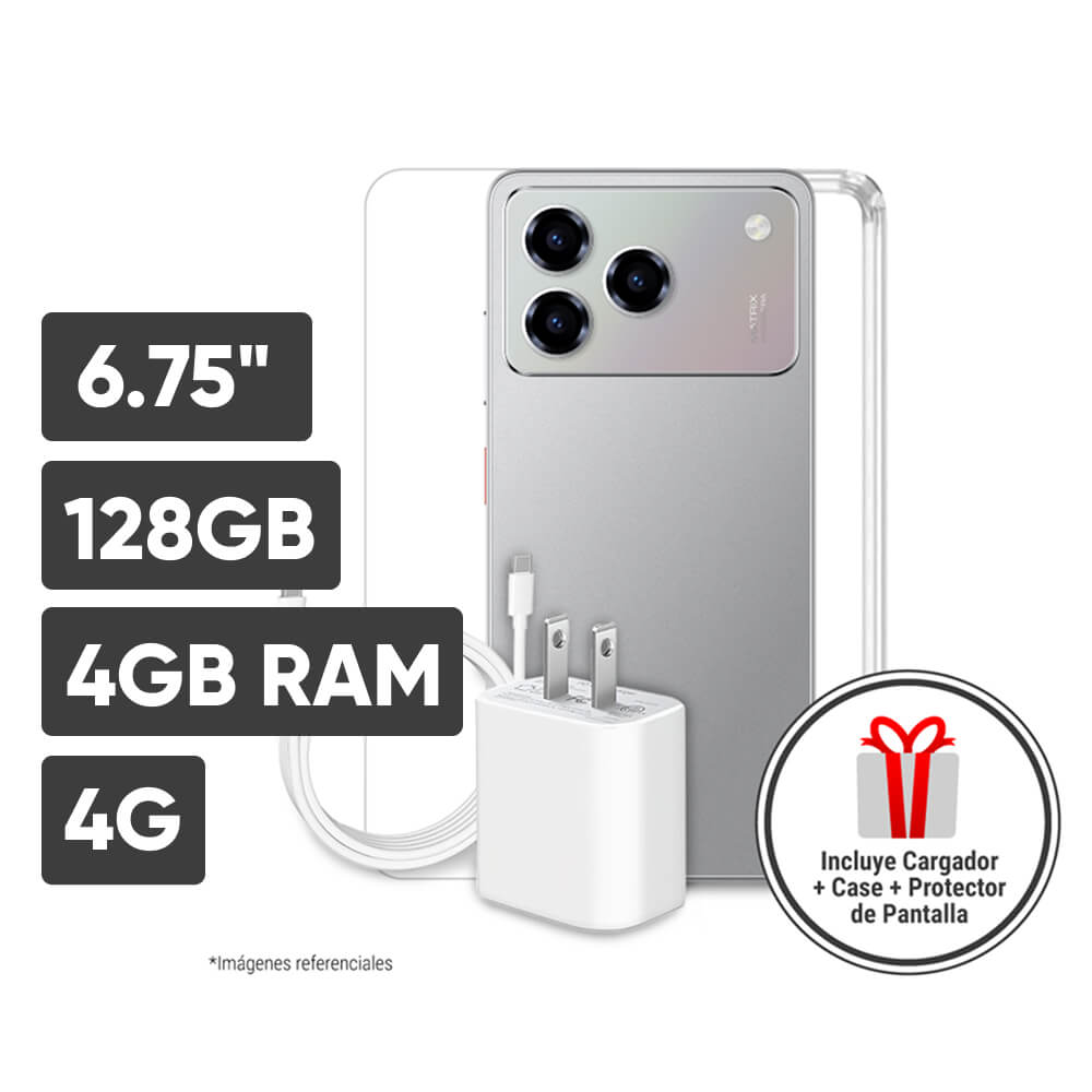 Smartphone ZTE Blade A56 Pro 6.75'' 4GB 128GB 50MP + 0.08MP + 0.08MP Gris