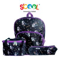 Set Mochila SCOOL Kombat 2 Oficial Kuromi