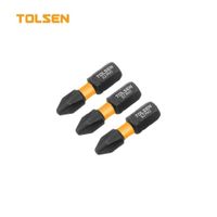 Juego de 3 puntas para destornillador de impacto PH1x25mm Tolsen 20501