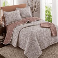 Set de Cubrecama 2 pz SKYN de 5 Piezas + Set Sabanas + Fundas 100% Calidad - 2c