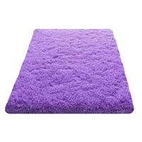 Alfombra De Felpa Piso Decorativo 200cm x 140cm Morada