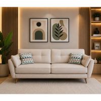 Sofa Triple Kira Beige Vintage