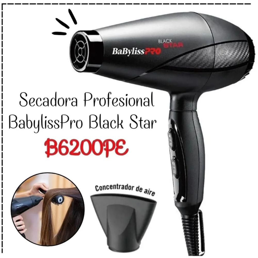 Secadora de Cabello BabylissPro Black Star B6200PE 2000W
