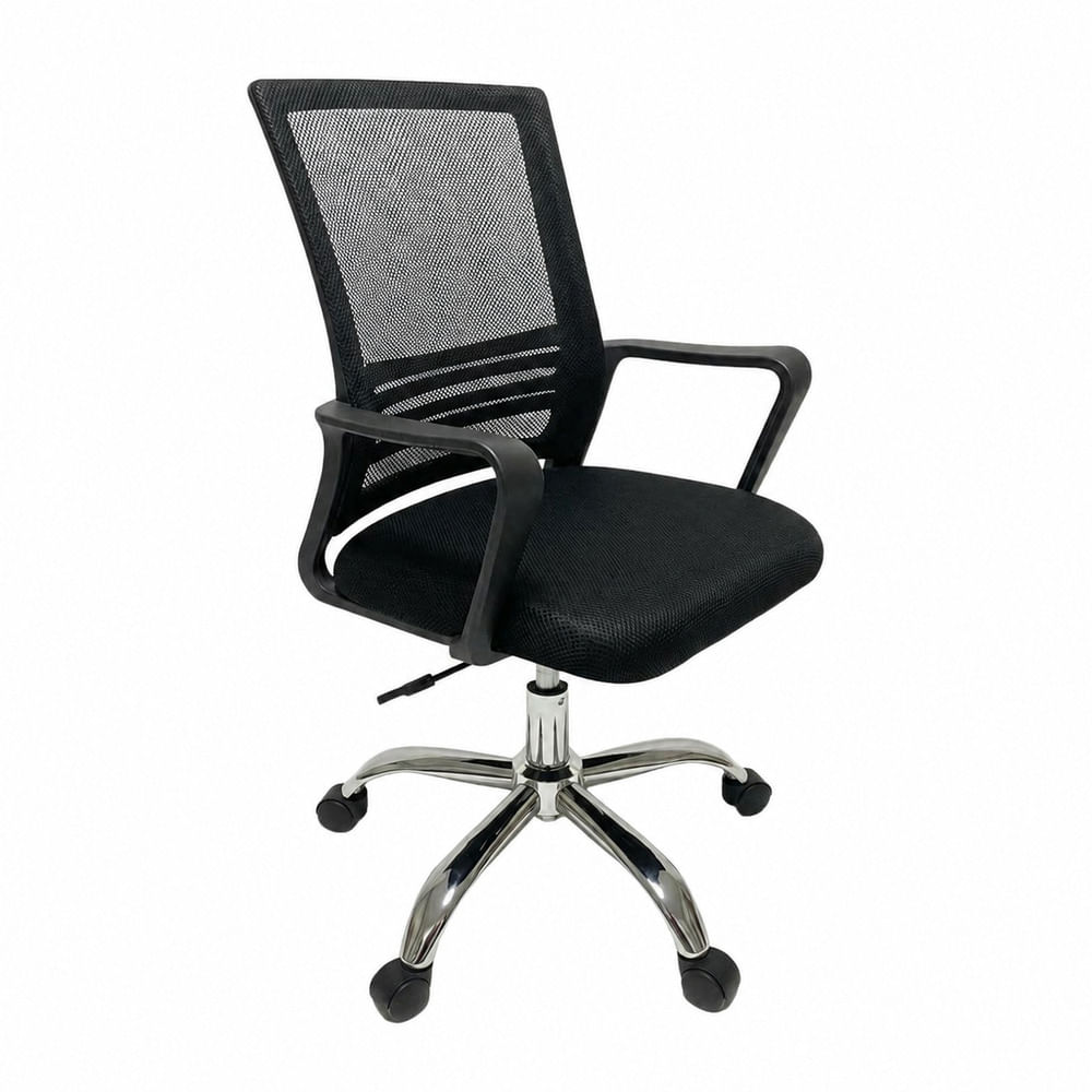 Orange | silla de oficina giratoria negra
