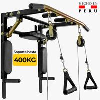 Barra Multifuncional Dominadas con Poleas 30 Ejercicios en 1
