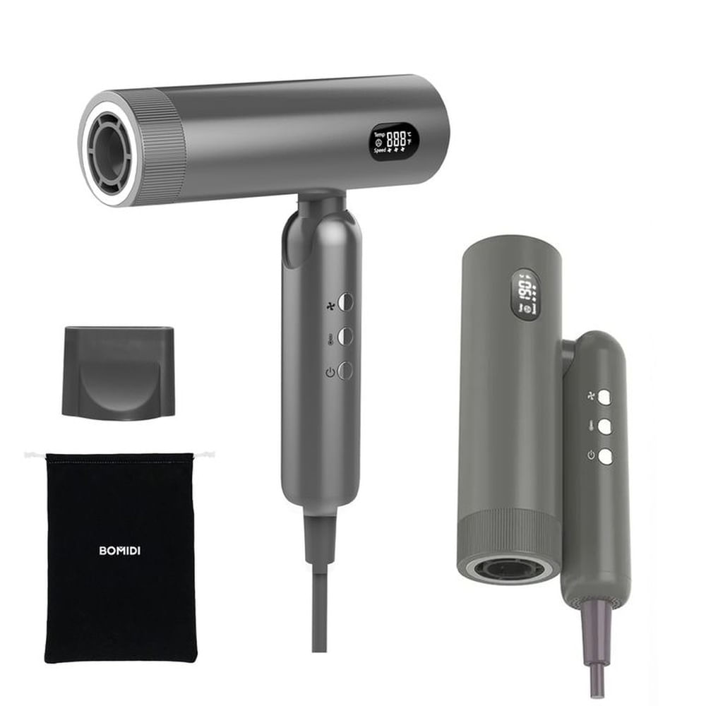 Secadora de Cabello Plegable Bomidi HD08 Gris