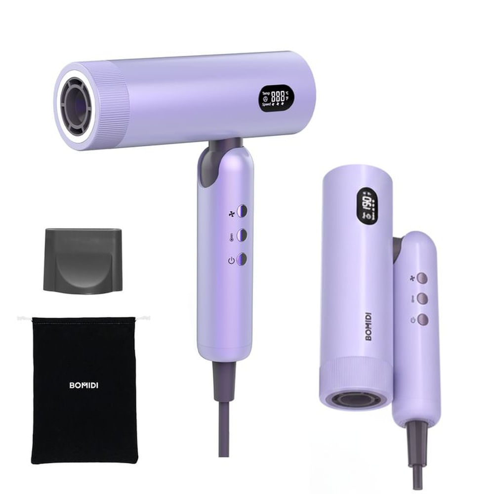 Secadora de Cabello Plegable Bomidi HD08  Azul Lavanda