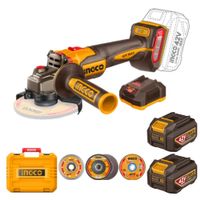 Amoladora INGCO 4 1/2"" 42V 1280W Bl + 2 Bat CAGLI4128112