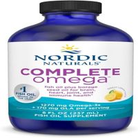 Omega 3 6 y 9 Complete Nordic Naturals sabor a limon 8 onzas 1270 mg de omega 3 EPA y DHA con GLA