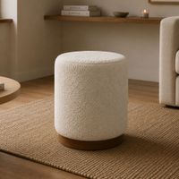PUFF KARL WOOD BEIGE OVEJERO