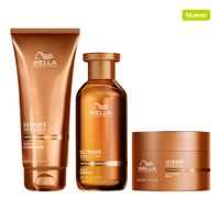 Ultimate Smooth Shampoo 250 ml Acondicionador 200 ml y Mascarilla 150 ml