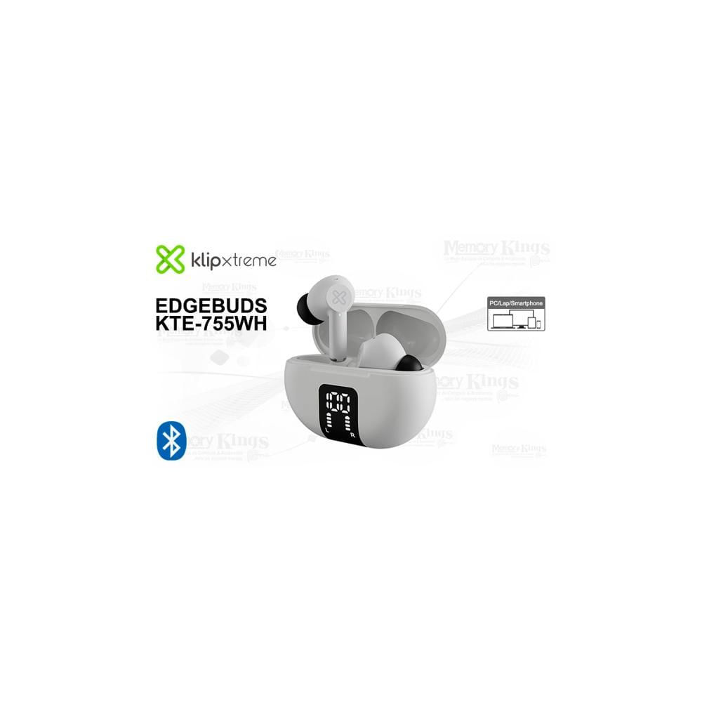 Audífonos inalámbricos Klip Xtreme EdgeBuds KTE-755WH