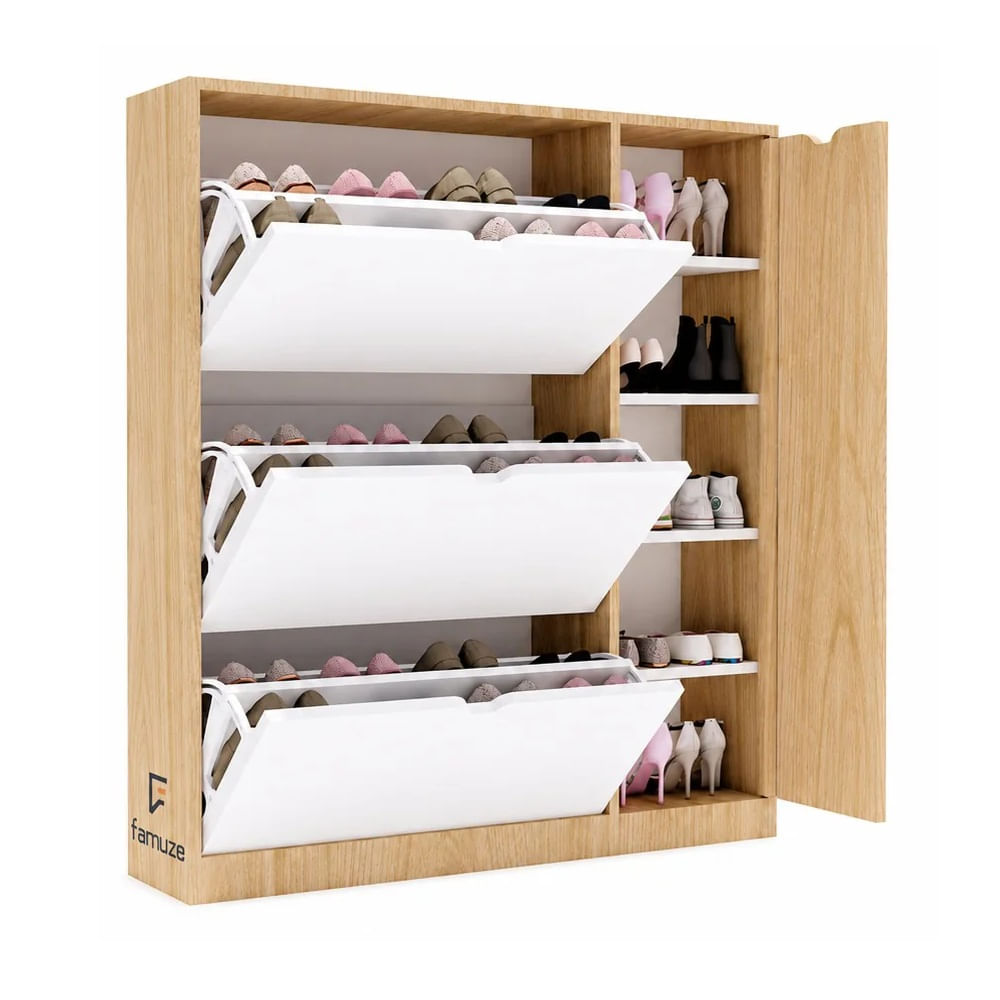 Zapatera de melamina 34 pares - LINDOR
