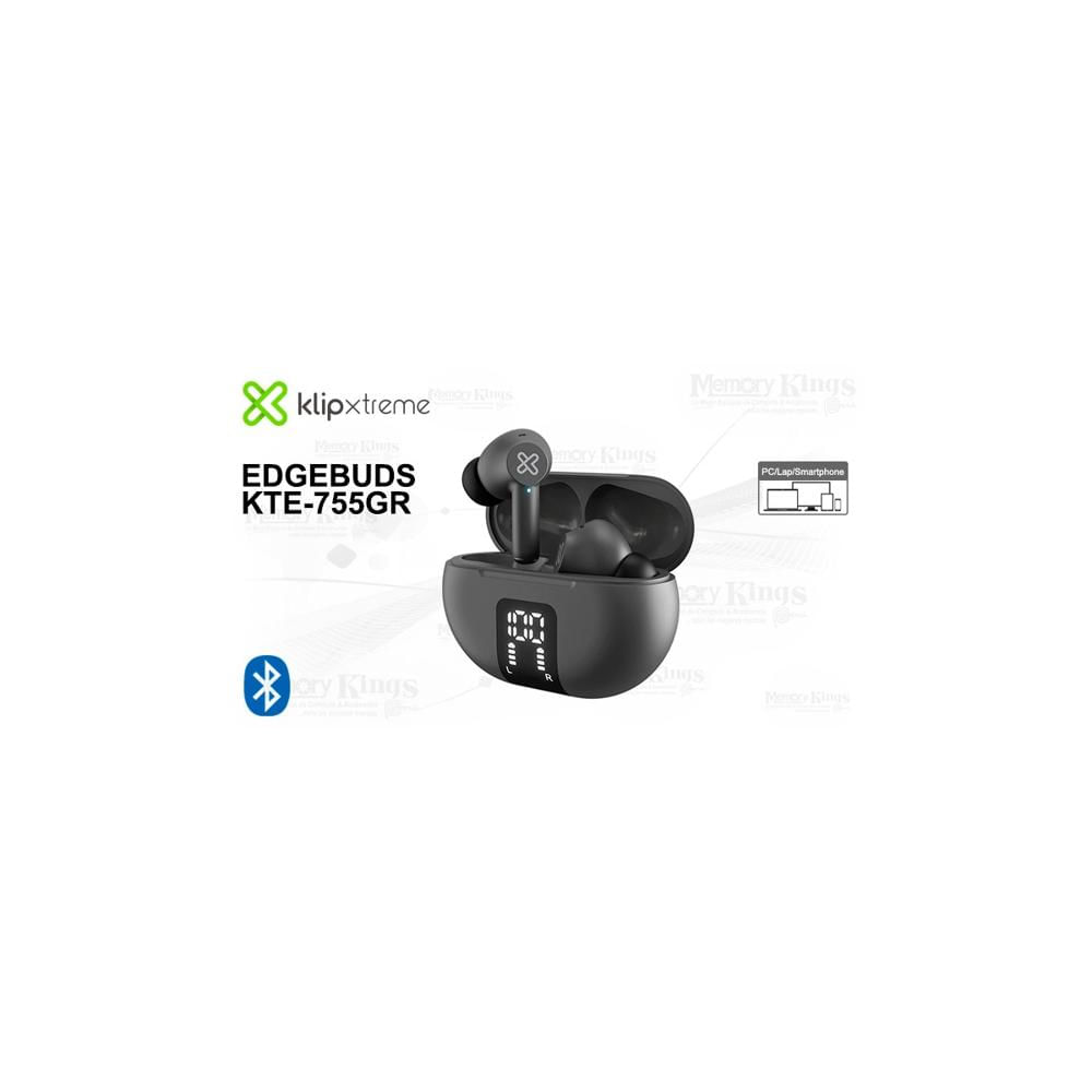 Audífonos inalámbricos Klip Xtreme EdgeBuds KTE-755GR